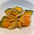 モミ太くん's cooksnap of when they made かぼちゃと玉ねぎのにんにくポン酢炒め.