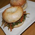 サオリ's cooksnap of when they made やみつき！ベーグルのきんぴらごぼうサンド.