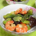 maeとも's cooksnap of when they made エビとそらまめの中華風炒め.