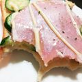 たぬまゆ's cooksnap of when they made 胡瓜・ハム・チーズのトーストサンド.