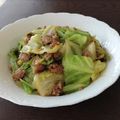 みいこ０６１５'s cooksnap of when they made 新キャベツと豚ひき肉のオイスター炒め.