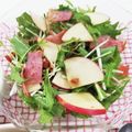 在宅勤務のおじさん's cooksnap of when they made 水菜とベーコン、りんごのサラダ.