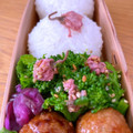 hiroerico's cooksnap of when they made 菜の花＆桜の塩漬のごま和え.
