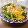 クックR4LX8P☆'s cooksnap of when they made アサリ缶詰で簡単！あさりと菜の花のパスタ.