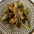 クック0RO5FM☆'s cooksnap of when they made ウドの皮のきんぴら【ＪＡ福井県】.