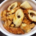 kmein's cooksnap of when they made ＊あと一品に＊ちくわと油あげのきんぴら.