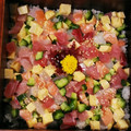 クックHG9V8Y☆'s cooksnap of when they made 海鮮ちらし寿司＆手毬寿司セット盛り付け方.