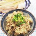 在宅勤務のおじさん's cooksnap of when they made 牛蒡と鶏ミンチの炊き込みご飯.