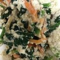 azlyn's cooksnap of when they made ほうれん草と人参の簡単白和え.