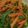 あゆたっくん's cooksnap of when they made にんじん&ピーマン味噌きんぴら.