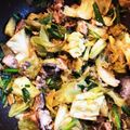 クック4VJDIT☆'s cooksnap of when they made キャベツとにらとサバ水煮缶の味噌炒め.
