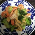 ＠てぃま's cooksnap of when they made ✦海老とブロッコリーのタイ中華炒め✦.