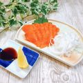 Satoco❋'s cooksnap of when they made 娘のサーモンのお刺身の食べ方.