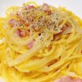 purinchaan's cooksnap of when they made 簡単☆牛乳でカルボナーラ.
