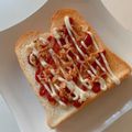 ＊ゆう＊1123's cooksnap of when they made ソーセージなしの、ホットドッグ風トースト.