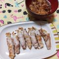 ﾁｲﾁｬﾝﾏﾏ's cooksnap of when they made 肉巻きエノキダケのおろしポン酢かけ♪.