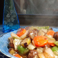 mameapan's cooksnap of when they made 黒酢炒め.