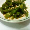 うずら●ё●'s cooksnap of when they made レンジで簡単♪ピーマンのめんつゆ和え.
