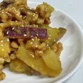 あゆちゃん家's cooksnap of when they made さつまいもとクルミのバター醤油.