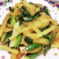 DORA＊DORA's cooksnap of when they made じゃが芋とにらのコチュジャン・チーズ炒め.