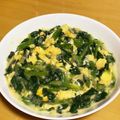 りーちゃん．'s cooksnap of when they made ふわとろ卵とほうれん草のねぎ塩あんかけ.