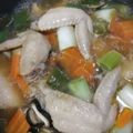 クックXLDY2B☆'s cooksnap of when they made 手羽先のあっさり生姜風味スープ(20分).