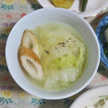 mmameco's cooksnap of when they made 白菜とちくわ♡簡単♪あっさりスープ！.