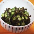 ｅｋ４'s cooksnap of when they made オクラわかめ＊とろろ昆布酢の物.