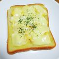 ＊なぁ＊'s cooksnap of when they made 卵サラダのチーズトースト.