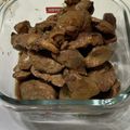 raba's cooksnap of when they made 冷凍保存で作り置き！鶏レバーの味噌煮込み.