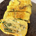 ちゃまたまご's cooksnap of when they made 卵焼き☆ほうれん草と桜エビ巻き.