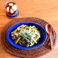 White☆Lily's cooksnap of when they made 春菊とパセリのジェノベーゼ風ペンネ.