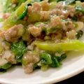 MULA's cooksnap of when they made 菜の花と豚ひき肉の味噌炒め♪.