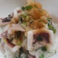 yumelon88's cooksnap of when they made おうちで居酒屋♬イカのおろしポン酢★.