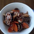 クック00Q0QZ☆'s cooksnap of when they made お弁当★冷めて美味こんにゃくレンコン煮物.