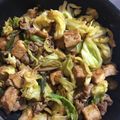 もぐもぐ（＾ν＾）'s cooksnap of when they made 厚揚げときゃべつの甘ピリ辛味噌炒め.
