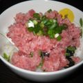 NYamashita's cooksnap of when they made 簡単！まぐろ＆ねぎとろ丼.