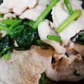 ハニイとムサシ's cooksnap of when they made 塩麹で豚ロースとほうれん草の炒め物.
