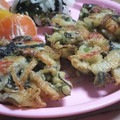 おらんでう～たん's cooksnap of when they made わかめとカニカマ玉ねぎのかき揚げ♬.