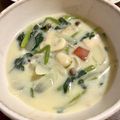 °＊このは＊°'s cooksnap of when they made 鮭とほうれん草の豆乳クリームシチュー.