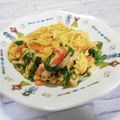 ＠迷子＠'s cooksnap of when they made ふんわり　ニラ入りカニ(カマ)玉.
