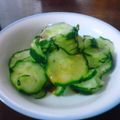 ひかこうりゅうのはは's cooksnap of when they made きゅうり農家に教わった、大葉きゅうり.