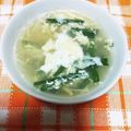ﾁｲﾁｬﾝﾏﾏ's cooksnap of when they made ニラ玉えのきのコンソメスープ♫.