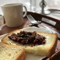 わかばのあおちゃん's cooksnap of when they made マスカルポーネと粒あんのバタートースト.
