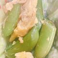 yukiiii08's cooksnap of when they made お弁当に☆スナップエンドウと卵のつゆ炒め.