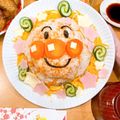 そのちゃん⚘⚘'s cooksnap of when they made ちらし寿司ケーキ アンパンマン.