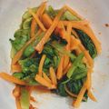 ぶたぶた☆こぶた's cooksnap of when they made ニンジンと小松菜の韓流和え.