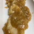 H♡S's cooksnap of when they made 玉葱マジック！胸肉の柔らかおろしソース♡.