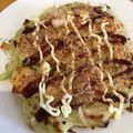 サンレイン's cooksnap of when they made 簡単ヘルシー！豆腐入りお好み焼き.