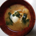 葵夏希's cooksnap of when they made 落とし卵とほうれん草のお味噌汁.